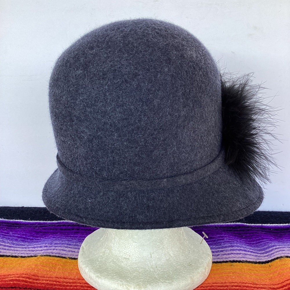 Vintage Nordstrom Women’s Wool fancy hat made in Italy 100% wool - Picture 3 of 10